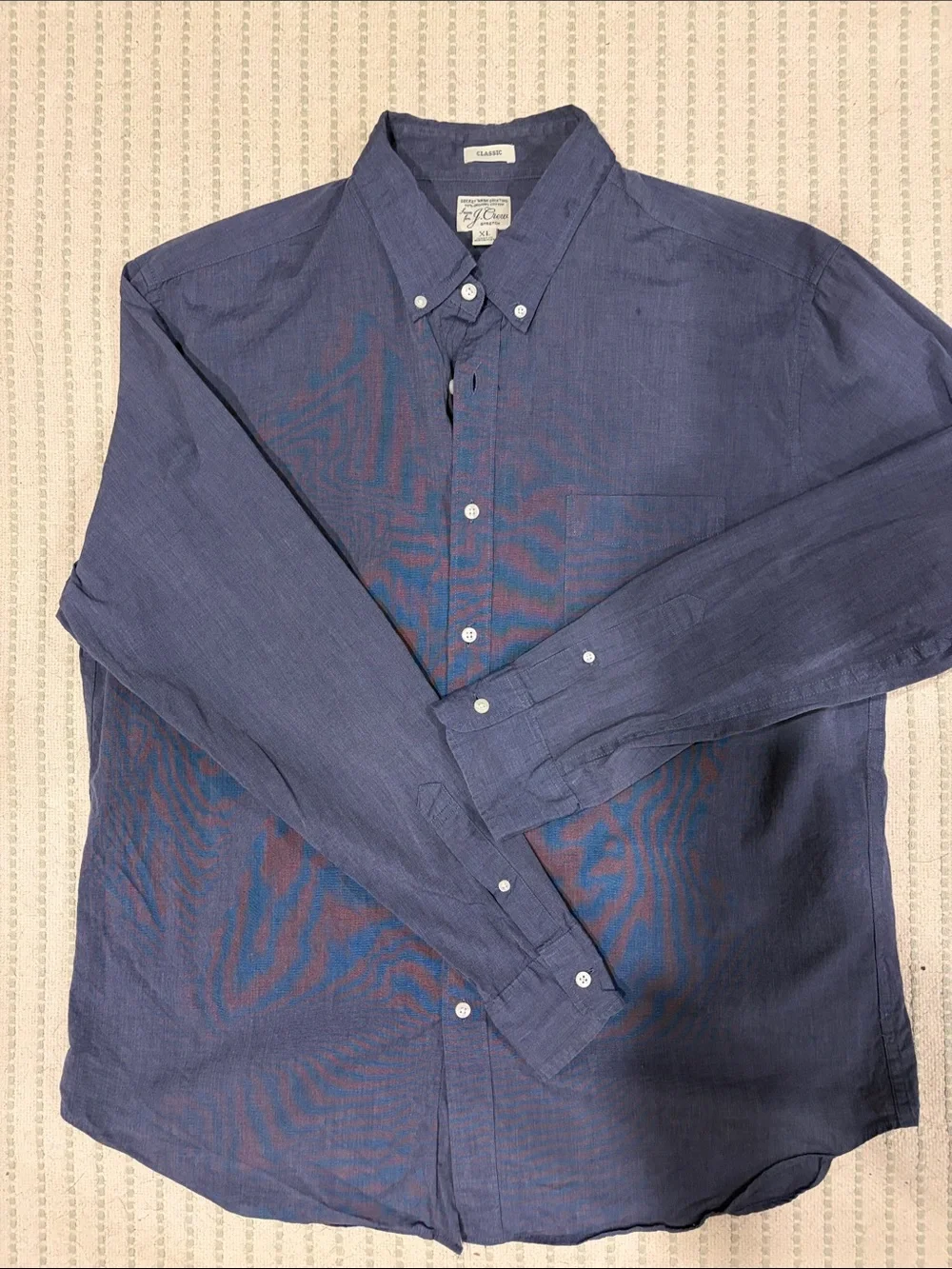 J. Crew Men's Secret Wash Blue Button-Down Shirt